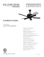 Предварительный просмотр 1 страницы Elington ANT54AV5WCR Installation Manual