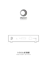 Предварительный просмотр 1 страницы Elipson Infinite A1000 User Manual