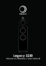 Предварительный просмотр 1 страницы Elipson Legacy 3230 User Manual