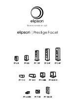 Elipson Prestige Facet PF 11C User Manual preview