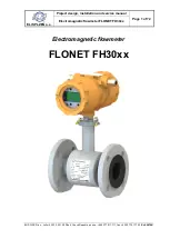 Предварительный просмотр 1 страницы Elis FLONET FH30 Series Project Design, Installation And Service Manual