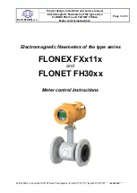 Elis FLONET FH30xx Series Control Instructions preview