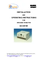 Preview for 1 page of Elisra MW-IBDB-10W40-PS9 Installation And Operating Instructions Manual