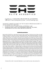 Preview for 11 page of Elite Acoustics Engineering A2-5 Manual