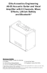 Preview for 1 page of Elite Acoustics Engineering A6-55 Quick Start Manual