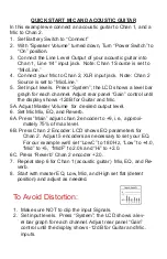 Предварительный просмотр 2 страницы Elite Acoustics Engineering D6-58 Quick Manual