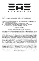 Preview for 10 page of Elite Acoustics Engineering D6-8 MKII Quick Manual Handbook