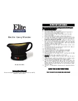 Elite Cousine EGW-08L Instruction Manual preview