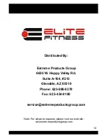 Предварительный просмотр 14 страницы Elite Fitness IT9630-A Instruction