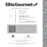 Предварительный просмотр 42 страницы Elite Gourmet EGC-007 Instruction Manual & Recipe Manual