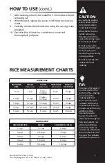 Preview for 9 page of Elite Gourmet ERC2010B Instruction Manual