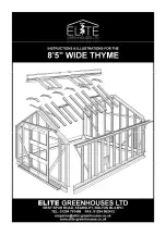 Elite Greenhouses 8'5" Wide Thyme Instructions & Illustations preview