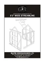 Preview for 1 page of Elite Greenhouses STREAMLINE Series Instructions & Illustations