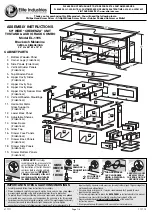 Предварительный просмотр 1 страницы Elite Industries CREDENZA EL-1195 Assembly Instructions Manual