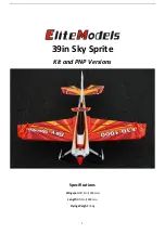 Предварительный просмотр 1 страницы Elite Models 39in Sky Sprite Manual