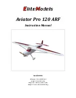 Elite Models aviator pro 120 Instruction Manual preview