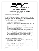 Предварительный просмотр 1 страницы Elite Prime Vision EPVMAX series User Manual