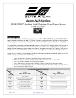 Elite ProAV EDGE FREE Aeon ALR Series User Manual предпросмотр