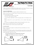 Elite ProAV Yard Master Pro 2 Series User Manual preview