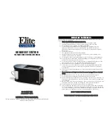 Elite Products ECT-819 Instruction Manual preview