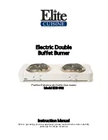 Preview for 1 page of Elite Products EDB-302 Instruction Manual