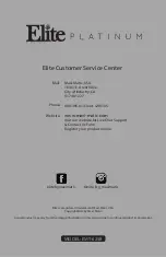 Preview for 20 page of Elite Products EMT-625B Instruction Manual