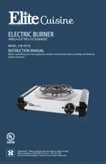 Preview for 1 page of Elite Products ESB-301SS Instruction Manual