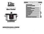 Предварительный просмотр 1 страницы Elite Products MST-6013D Instruction Manual & Recipes