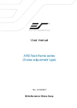 Предварительный просмотр 1 страницы Elite Screens AR2 Series User Manual