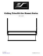 Elite Screens Ceiling Trim Kit for Home2 Series User Manual preview