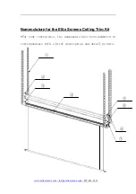 Предварительный просмотр 2 страницы Elite Screens Ceiling Trim Kit Quick Start Manual