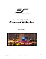 Предварительный просмотр 1 страницы Elite Screens Cinema235 Series User Manual