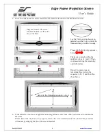 Предварительный просмотр 6 страницы Elite Screens Edge Frame User Manual