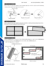 Предварительный просмотр 11 страницы Elite Screens EDGE FREE Aeon StarBright 9 Series User Manual