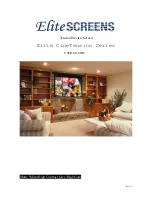 Elite Screens Elite CineTension Series User Manual предпросмотр