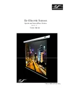 Elite Screens Ez-Electric Screen User Manual preview