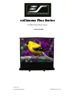 Elite Screens F100XWH1 User Manual предпросмотр