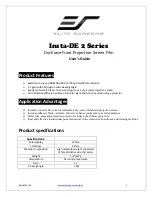 Elite Screens Insta-DE 2 Series User Manual предпросмотр