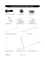 Предварительный просмотр 2 страницы Elite Screens Portable Mobile Stand User Manual