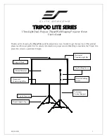 Предварительный просмотр 1 страницы Elite Screens TRIPOD LITE Series User Manual