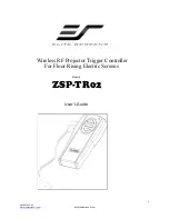 Preview for 1 page of Elite Screens ZSP-TR02 User Manual