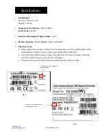 Preview for 2 page of Elite Screens ZSP-TR02 User Manual