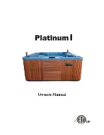 Предварительный просмотр 1 страницы Elite Spas Platinum I Owner'S Manual