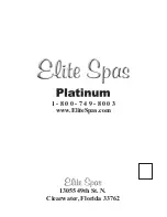 Предварительный просмотр 26 страницы Elite Spas Platinum I Owner'S Manual