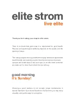 Preview for 3 page of elite strom live elite Manual