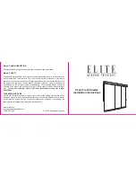 Elite Window Fashions Panel Track Shades Installation Instructions Manual предпросмотр