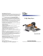 Elite Cuisine EDF-3507 Instruction Manual preview