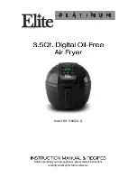 Elite EAF-1506D Instruction Manual And Recipe Manual preview