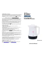 Elite EC-900 Instruction Manual preview