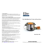 Elite EDF-1300 Instruction Manual предпросмотр